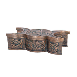 Box Triple Moon Trinket Box 18.5cm